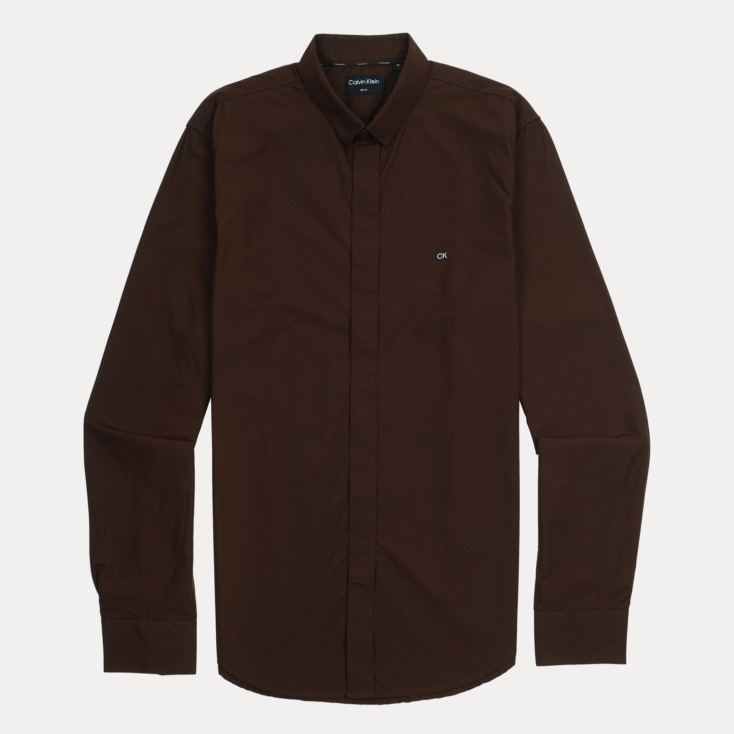 Calvin Klein Elegant Espresso Slim Fit Shirt