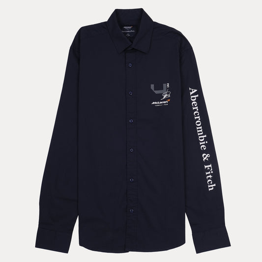 Abercrombie & Fitch McLaren Collaboration Classic Fit Navy Shirt
