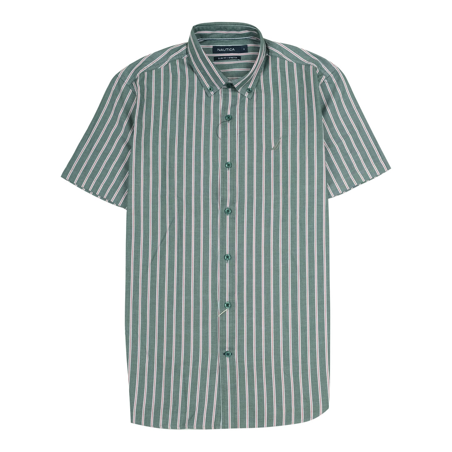 NAUTICA Radiant Teal Slim Fit Short Sleeve Shirt
