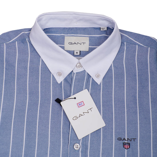 GANT Opulent Teal Tailored Fit Long Sleeve Button-Up Shirt