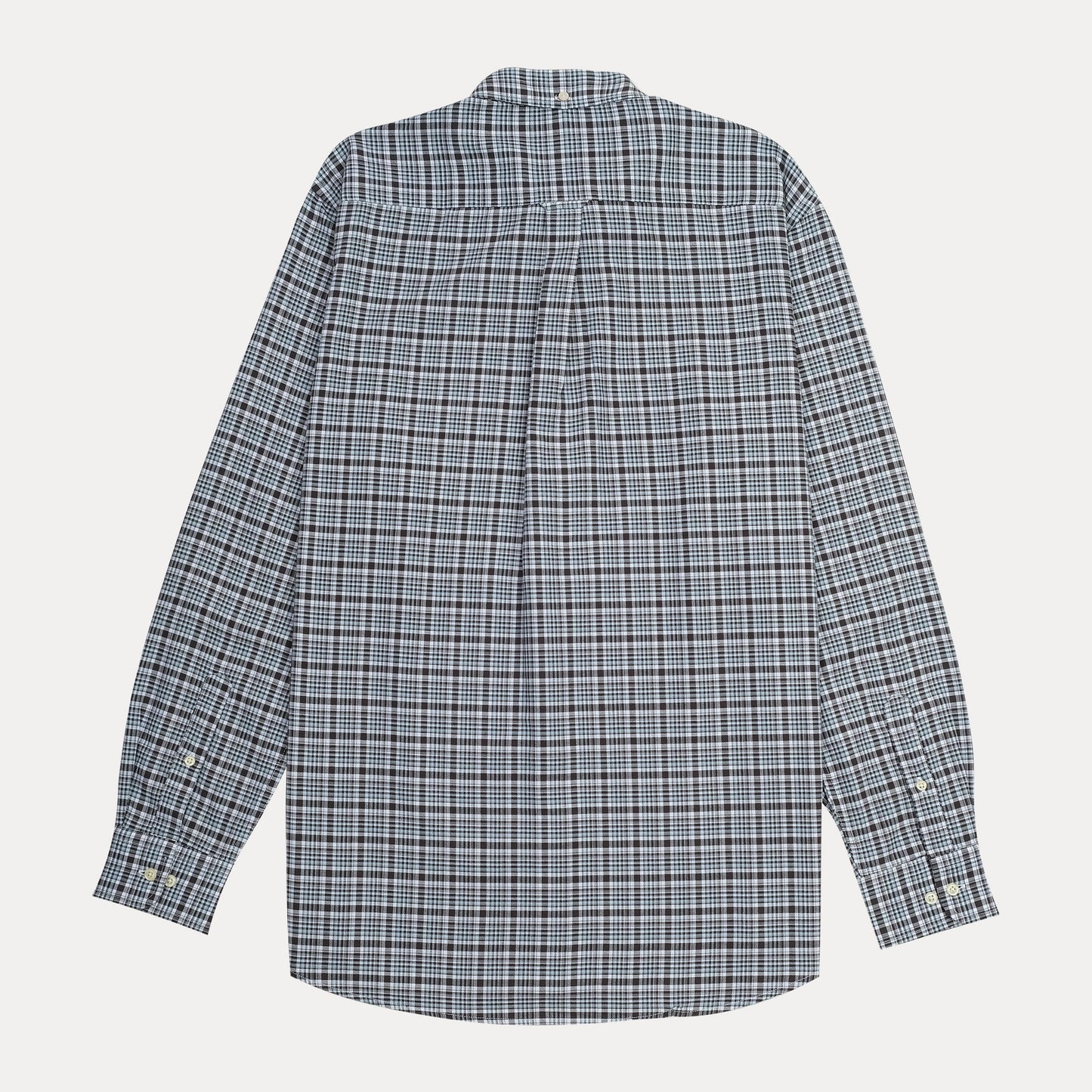 GANT The Breezy Oxford Shirt in Charcoal Checkered Elegance