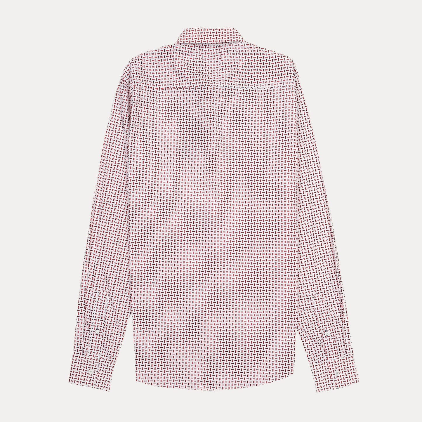 TOMMY HILFIGER Crimson Mosaic Modern Fit Long Sleeve Button-Up Shirt