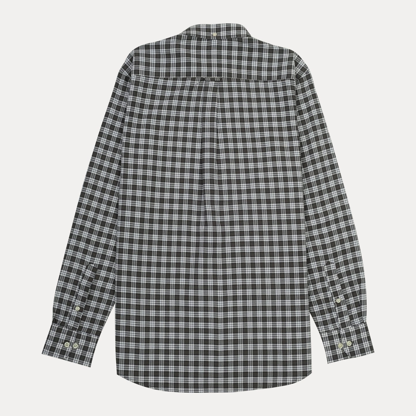 GANT The Breezy Oxford Shirt in Charcoal Checkered Elegance