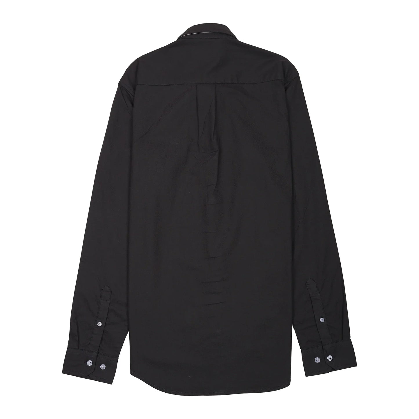 Lacoste Elegant Black Cotton Shirt