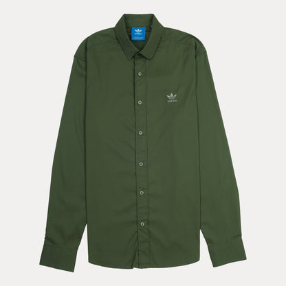 adidas Classic Green Button-Up Shirt