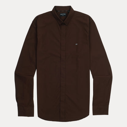 Calvin Klein Elegant Espresso Slim Fit Shirt
