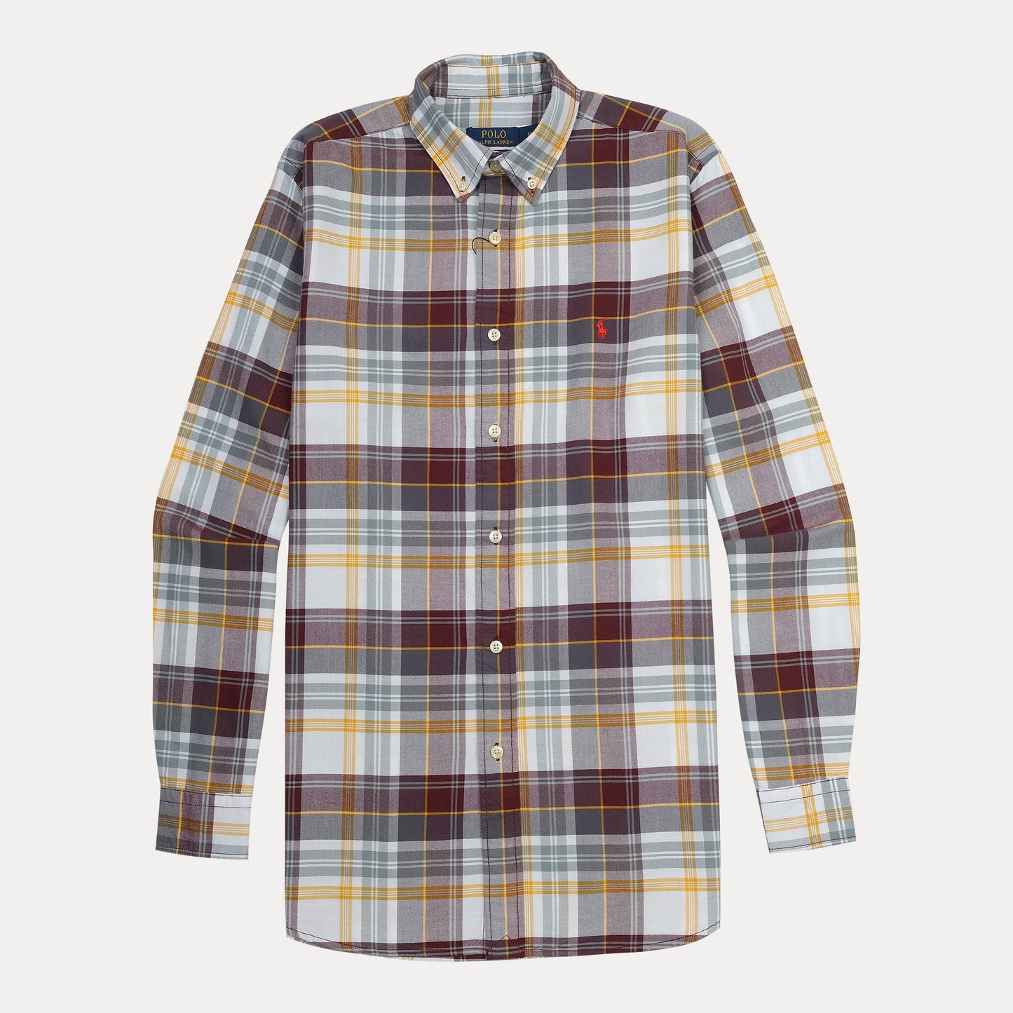 Polo Ralph Lauren Custom Fit Plaid Shirt in Autumn Harvest