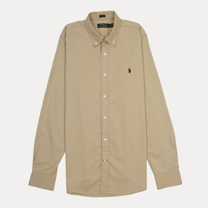 POLO RALPH LAUREN Classic Fit Button-Down Shirt in Beige