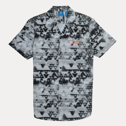 adidas Urban Geometric Short-Sleeve Shirt in Monochrome Mirage
