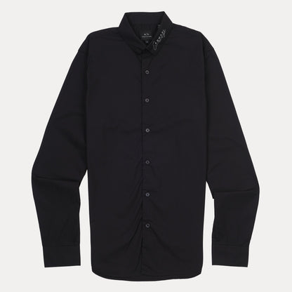 Armani Exchange Elegant Midnight Button-Up Shirt