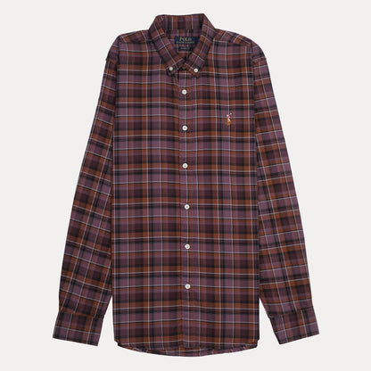 Polo Ralph Lauren Classic Fit Plaid Shirt in Rich Merlot
