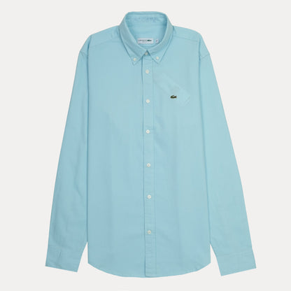 Lacoste Elegant Sky Blue Cotton Button-Up Shirt