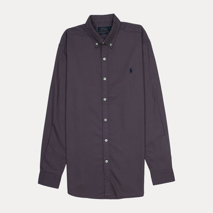Polo Ralph Lauren Custom Fit Long Sleeve Button-Down Shirt in Deep Purple