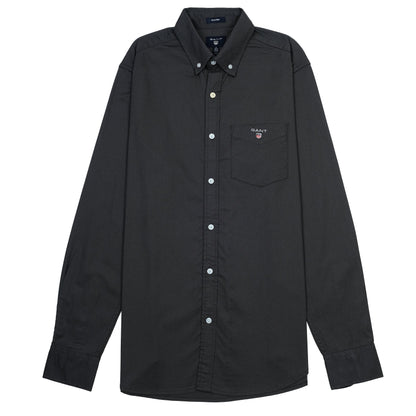 GANT Tech Prep Button-Up Shirt in Charcoal Elegance