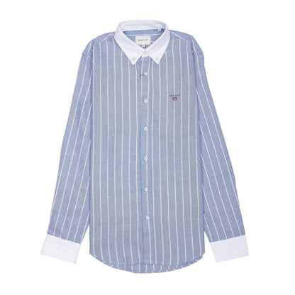 GANT Opulent Teal Tailored Fit Long Sleeve Button-Up Shirt