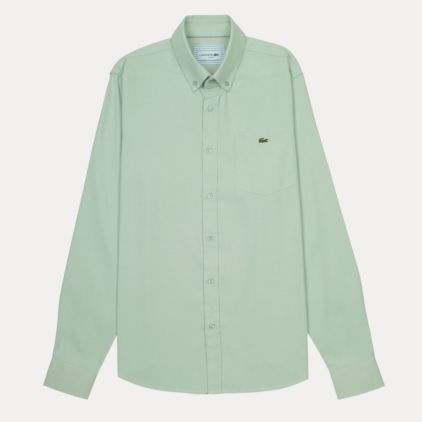 Lacoste Slim Fit Serene Sage Button-Up Shirt