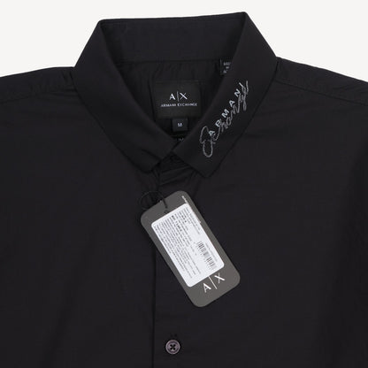 Armani Exchange Elegant Midnight Button-Up Shirt