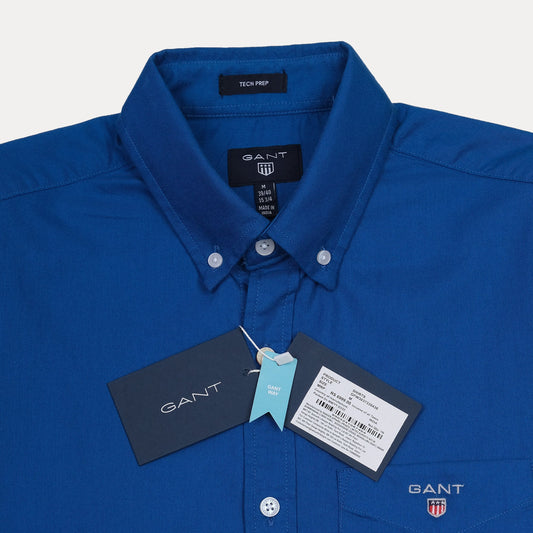 GANT Tech Prep Button-Up Shirt in Oceanic Blue - Effortlessly Stylish and Versatile