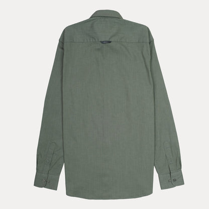 Armani Exchange Effortlessly Chic Olive Green Textured Shirt