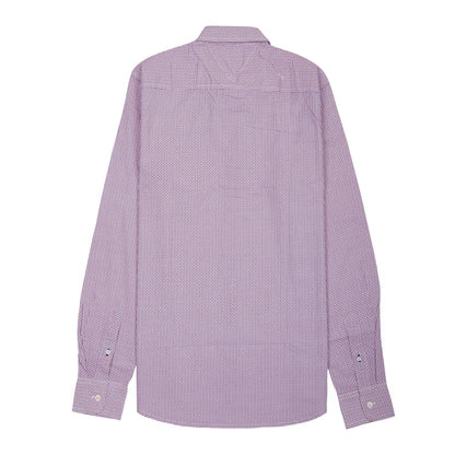 TOMMY HILFIGER Prismatic Mauve Tailored Fit Long Sleeve Button-Up Shirt