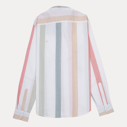Tommy Hilfiger Organic Cotton Striped Delight Shirt in Pastel Harmony