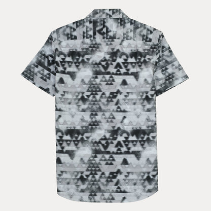 adidas Urban Geometric Short-Sleeve Shirt in Monochrome Mirage