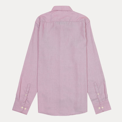 HACKETT Charming Raspberry Textured Slim Fit Shirt
