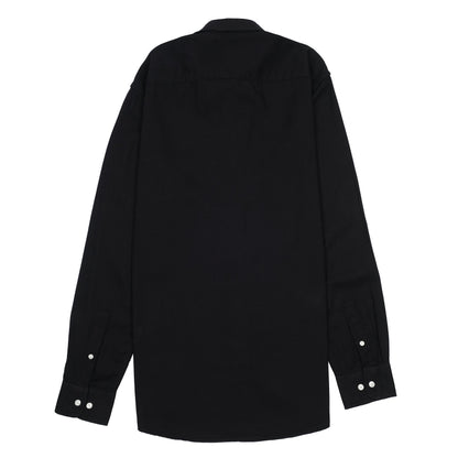 Tommy Hilfiger Classic Charcoal Elegance Button-Up Linen Shirt
