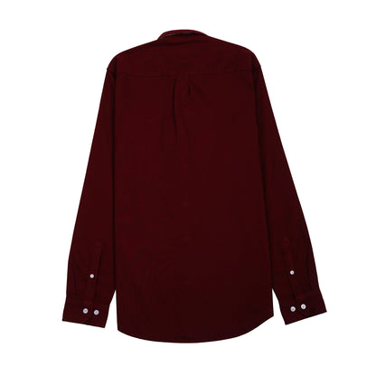 Lacoste Elegant Burgundy Button-Up Shirt
