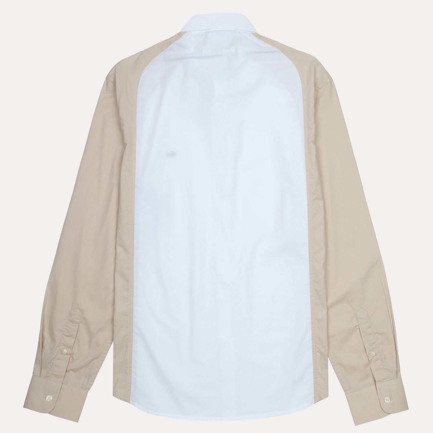 Lacoste Slim Fit Chic Cream & Cloud White Button-Up Shirt