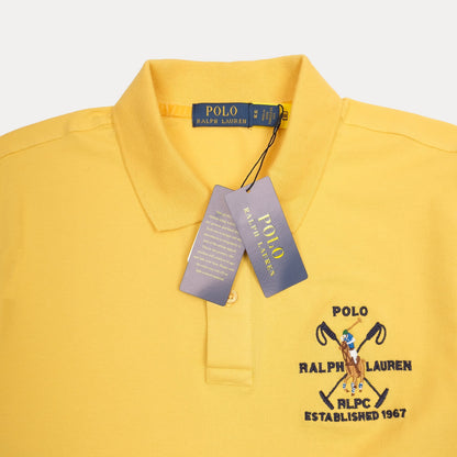 POLO RALPH LAUREN Opulent Marigold Classic Fit Short Sleeve Piqu������ Polo Shirt