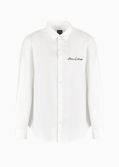 Armani Exchange Signature Classic White Shirt