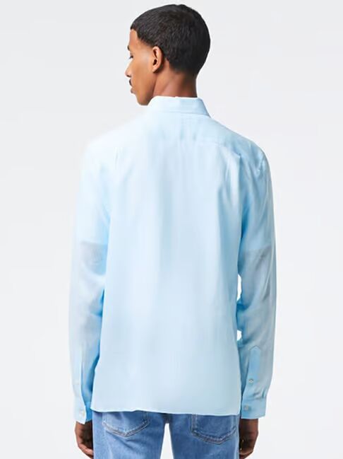 Lacoste Ethereal Sky Blue Button-Up Shirt