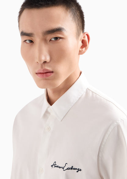 Armani Exchange Signature Classic White Shirt