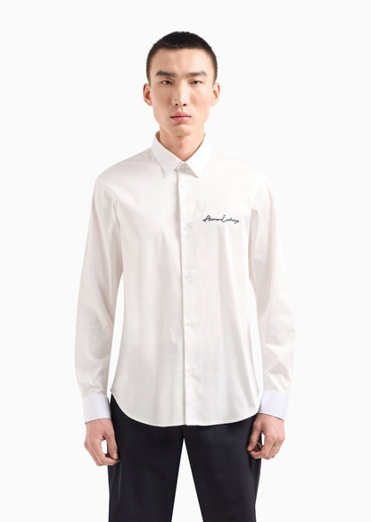 Armani Exchange Signature Classic White Shirt